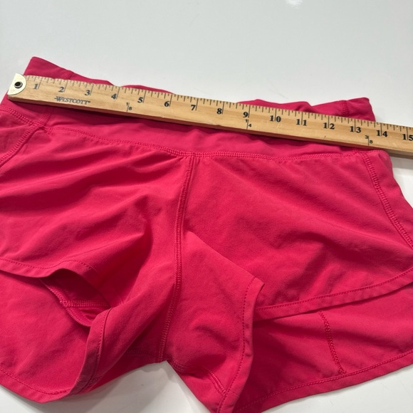 Lululemon Athletica Fuschia Active Mini Shorts Sz 4 A010126 - Picture 5 of 6